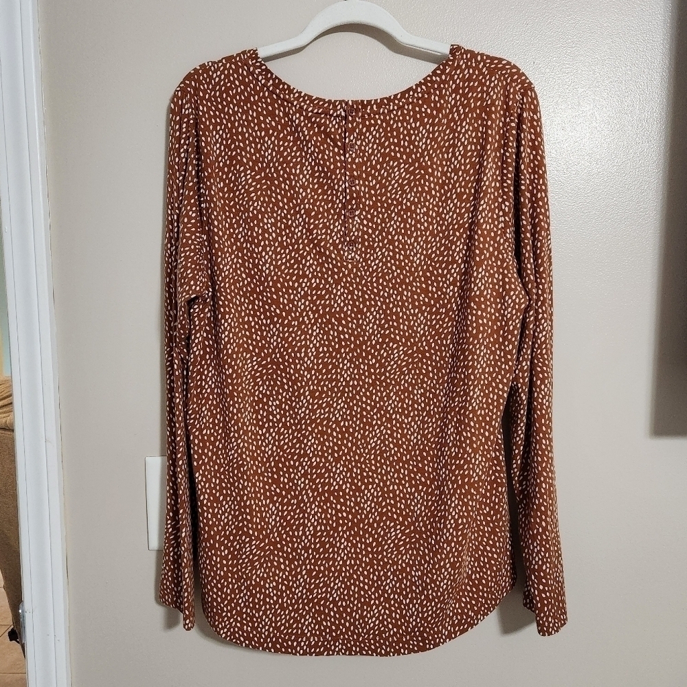 Duluth Trading Pima Cotton Willow Knit Long Sleeve Top, sz L - Picture 2 of 3